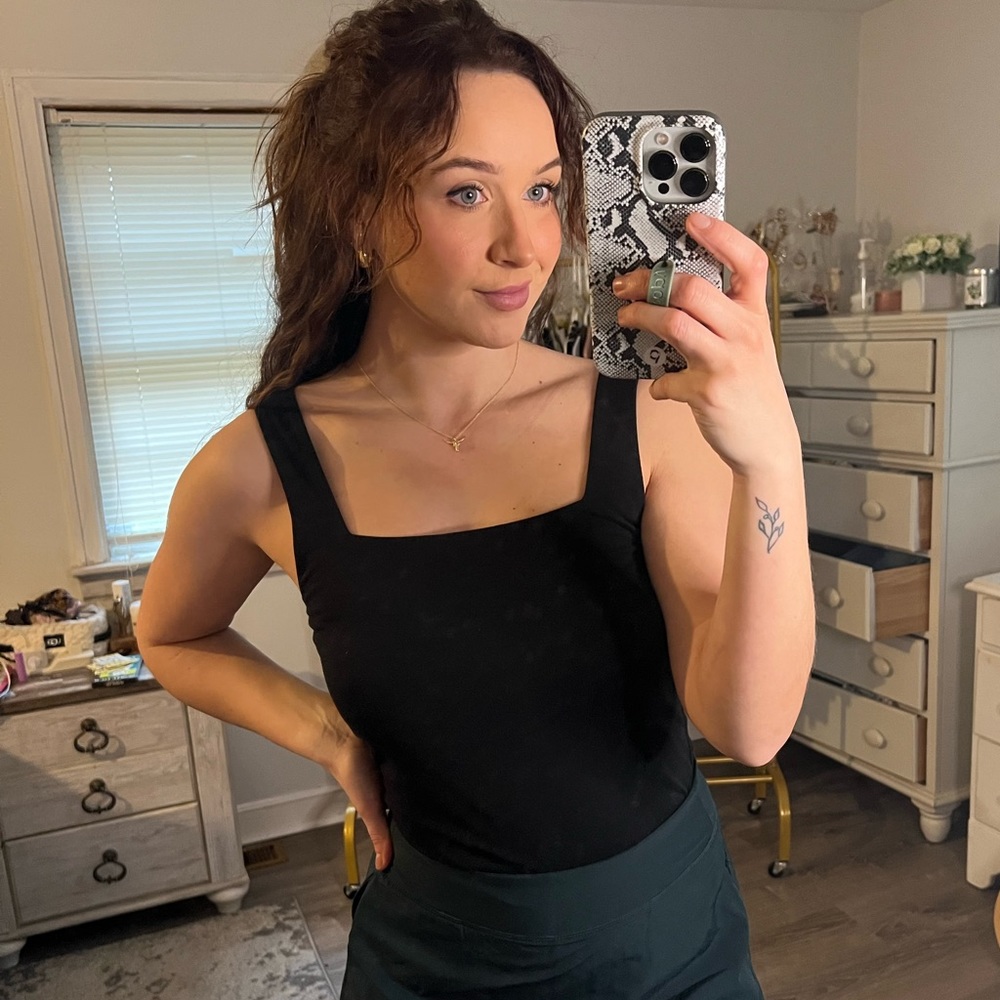 OLD NAVY black bodysuit, size medium tall